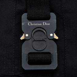 Dior Homme Black Technical Cotton Tactical CD Buckled Cargo Pants S