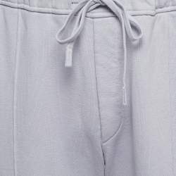 Dior Homme Purple Cotton Drawstring Joggers M