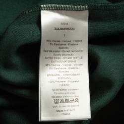 Pre Owned Dior Homme Black Logo Embroidered Knit Crew Neck Sweatshirt L
