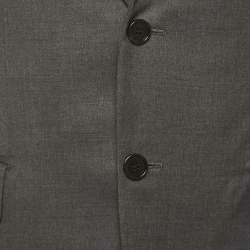 Dior Grey Wool Single-Breasted Jacket S