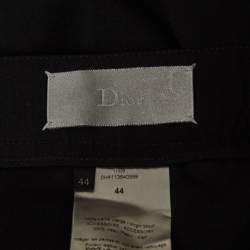 Dior Homme black Wool Belted Tailored Trousers XS Waist 32"
