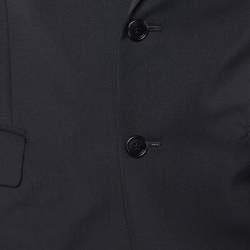Dior Homme Black Wool Button Front Blazer M