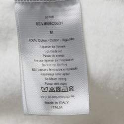 Dior Homme X Daniel Arsham White 3D Print Cotton Hoodie M