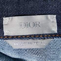 Dior Homme Dark Blue Denim Button Front Jacket L