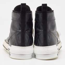 Dior Black Canvas B23 High Top Sneakers Size 45