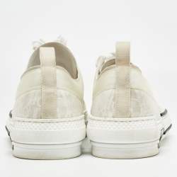 Dior White PVC and Mesh B23  Lace Up Sneakers Size 46