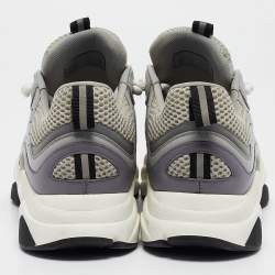 Dior Grey Mesh and Leather B22 Sneakers Size 40