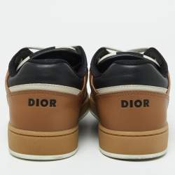 Dior Multicolor Leather and Oblique Canvas B27 Sneakers Size 40