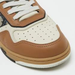 Dior Multicolor Leather and Oblique Canvas B27 Sneakers Size 40