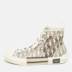 Dior Two Tone Canvas and PVC B23 High Top Sneakers Size 46