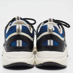 Dior Multicolor Leather and Mesh B22 Low Top Sneakers Size 45