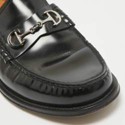 Dior Black Leather Slip On Loafers Size 41