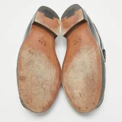 Dior Black Leather Slip On Loafers Size 41