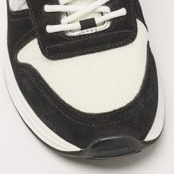 Dior Black PVC and Suede B25 Lace Up Sneakers Size 43
