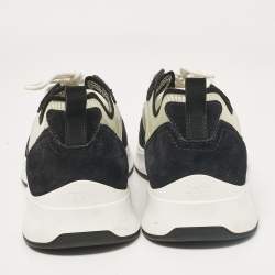 Dior Black PVC and Suede B25 Lace Up Sneakers Size 43