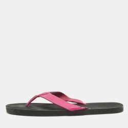 Dior Pink Leather Thong Sandals Size 43