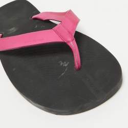 Dior Pink Leather Thong Sandals Size 43