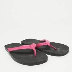 Dior Pink Leather Thong Sandals Size 43