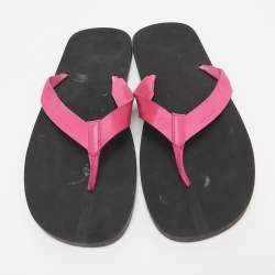 Dior Pink Leather Thong Sandals Size 43