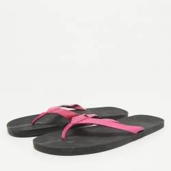 Dior Pink Leather Thong Sandals Size 43