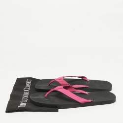 Dior Pink Leather Thong Sandals Size 43