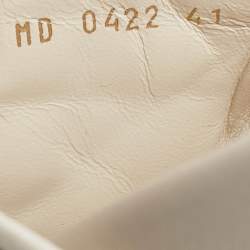 Dior Cream Quilted Leather Mules Size 41