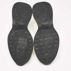 Pre Owned Dior White Knit Fabric B25 Trainers Sneakers Size 41