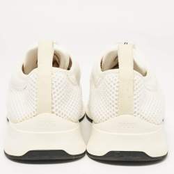 Pre Owned Dior White Knit Fabric B25 Trainers Sneakers Size 41