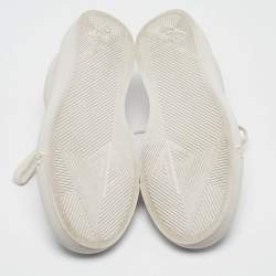 Dior Cream Leather Suede B101 Lace Up Sneakers Size 40