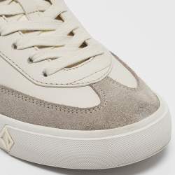 Dior Cream Leather Suede B101 Lace Up Sneakers Size 40