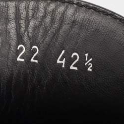 Pre Owned Dior Black Jacquard and Leather Explorer Loafers Size 42.5