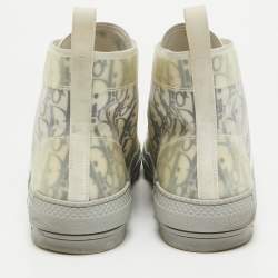 Dior Grey Mesh and Rubber B23 High Top Sneakers Size 45