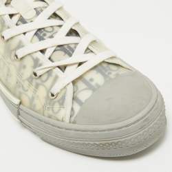 Dior Grey Mesh and Rubber B23 High Top Sneakers Size 45