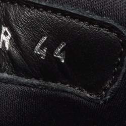 Dior Black Leather and Mesh Lace Up Sneakers Size 44