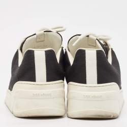 Dior Black Leather and Mesh Lace Up Sneakers Size 44