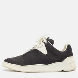 Dior Black Leather and Mesh Lace Up Sneakers Size 44