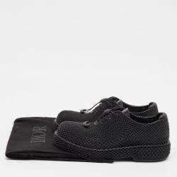 Dior Black Rubber Teases 3D Lace Up Sneakers Size 40