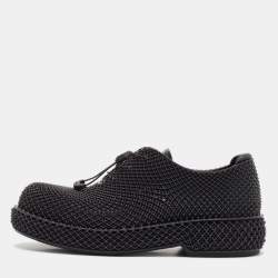 Dior Black Rubber Teases 3D Lace Up Sneakers Size 40