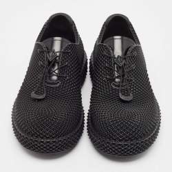 Dior Black Rubber Teases 3D Lace Up Sneakers Size 40