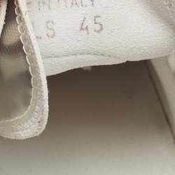 Dior Grey/White Canvas and Mesh Walk'n'Dior Lace Up Sneakers Size 45