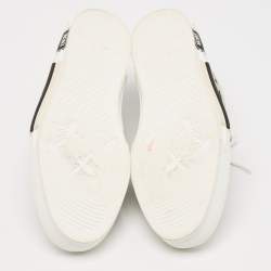 Dior Grey/White Canvas and Mesh Walk'n'Dior Lace Up Sneakers Size 45