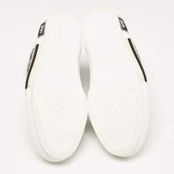 Dior White/Black Oblique Mesh and Rubber B23 Sneakers Size 42