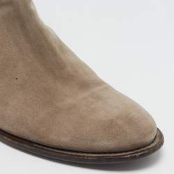 Dior Brown Suede Cowboy Ankle Boots Size 44