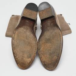 Dior Brown Suede Cowboy Ankle Boots Size 44