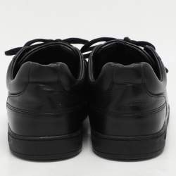 Dior Black Leather CD Low Top Uniform Sneakers Size 39