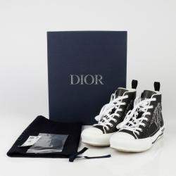 Dior Oblique Canvas B23 High Top Sneakers Size 40