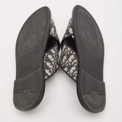 Dior Blue Oblique Canvas Alias Slide Sandals Size 46