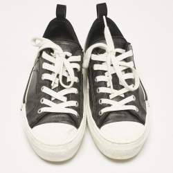 Dior Black Canvas B23 Lace Up Sneakers Size 40