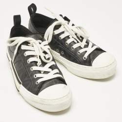 Dior Black Canvas B23 Lace Up Sneakers Size 40