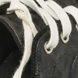 Dior Black Canvas B23 Lace Up Sneakers Size 40